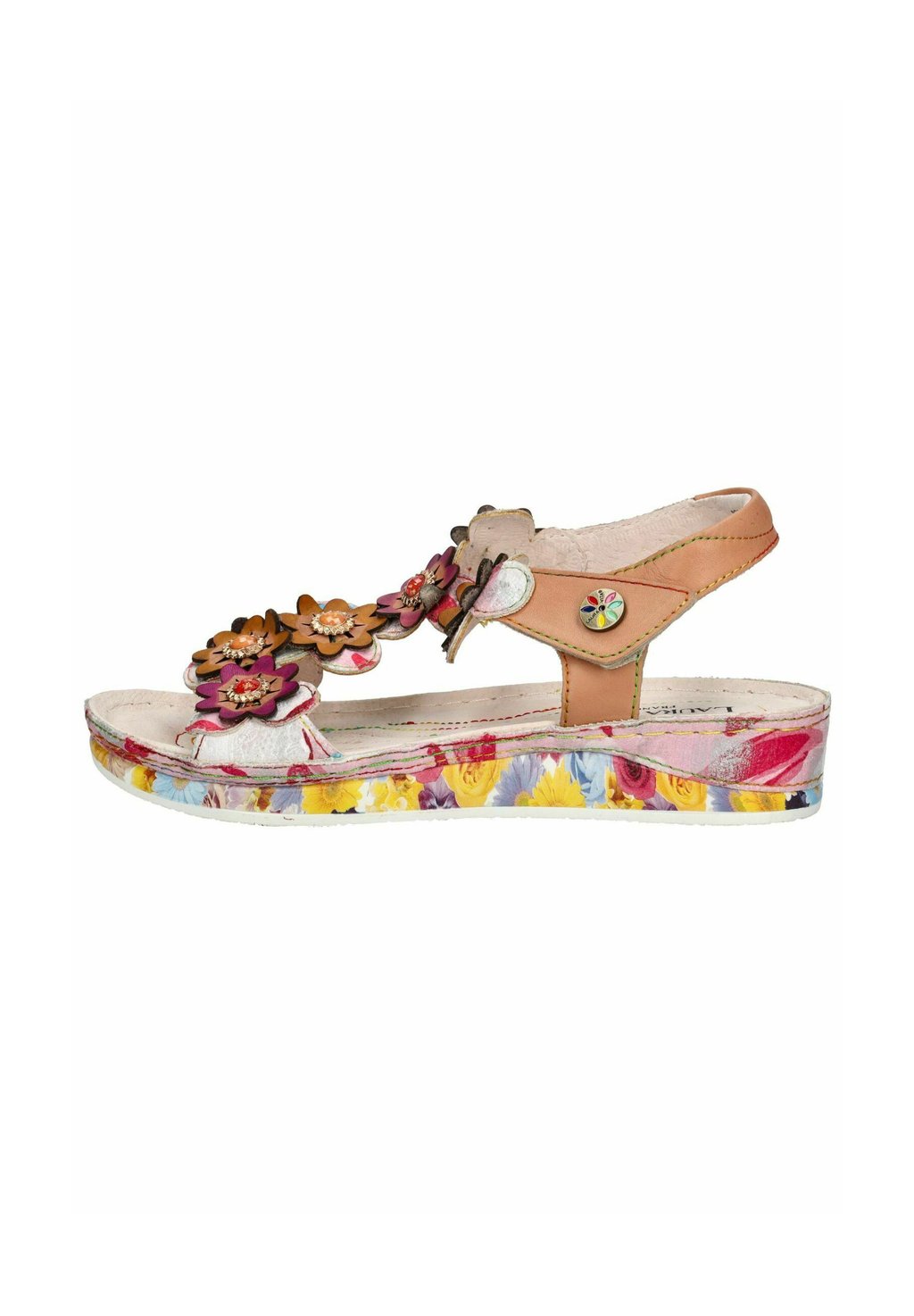 Босоножки на танкетке Platform sandals LAURA VITA, светло-розовый