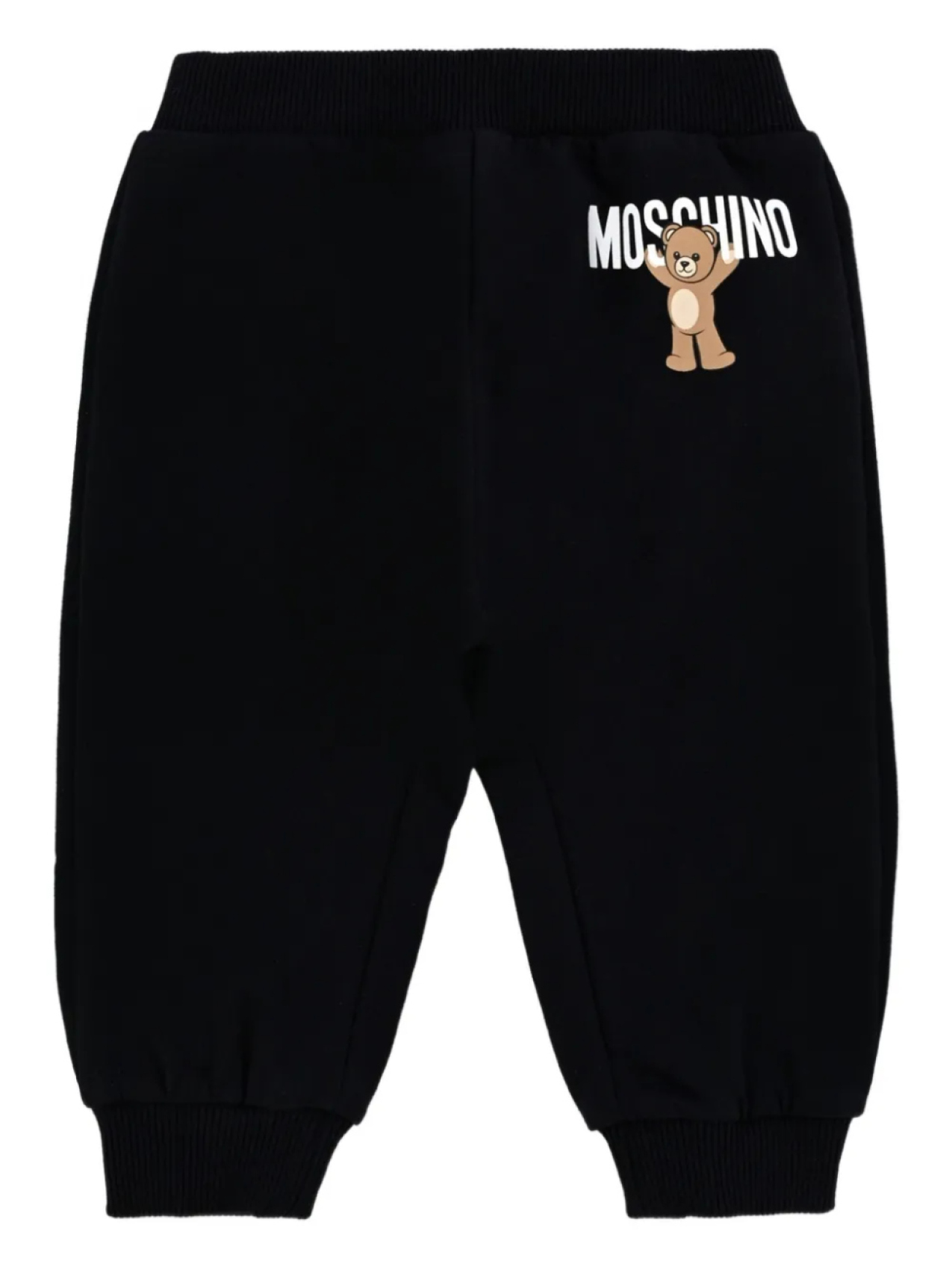 

Moschino Kids брюки с принтом Teddy, черный