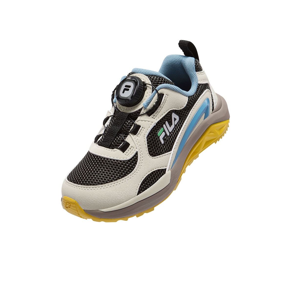 Детские уличные кроссовки performance fph FILA KIDS, черный/серо-желтый — фото 4