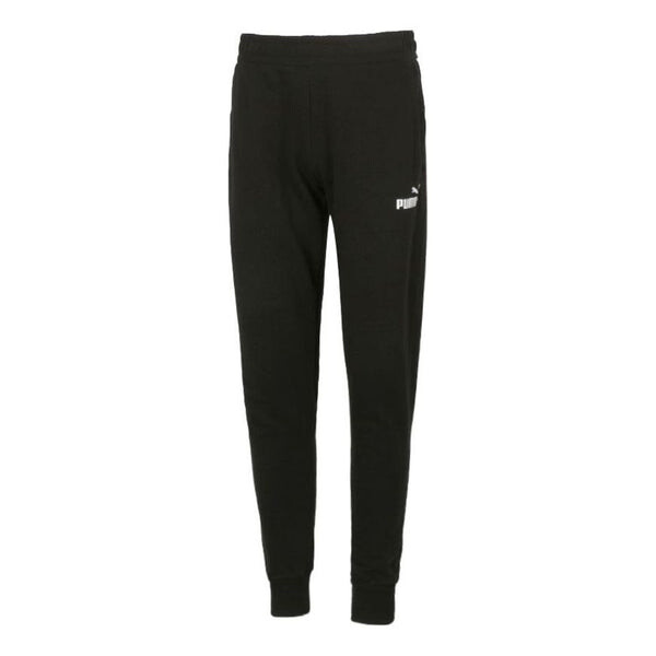

Брюки essentials logo pants 'black white' Puma, черный