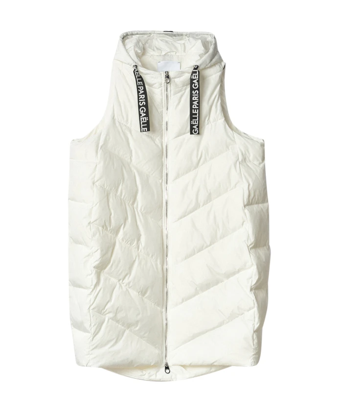 

Белая пуховая куртка без рукавов Gaã«Lle Paris, белый