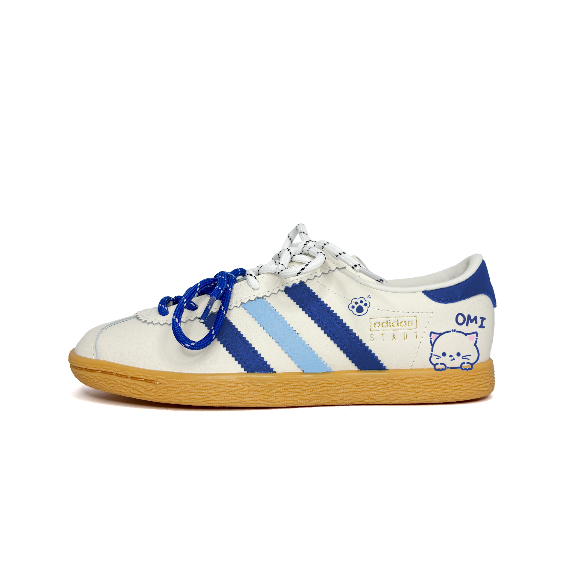 

Adidas Originals Stadt OM Meowth износостойкие низкие немецкие армейские кроссовки Unisex Blue