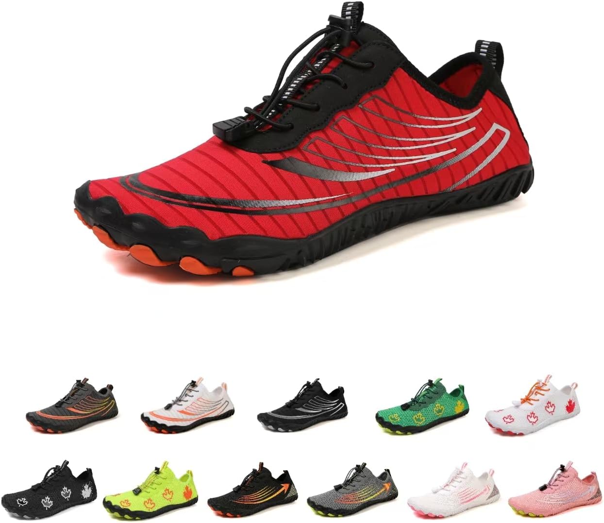 

Женские походные кроссовки без подошвы, профессиональные кроссовки без подошвы, походные кроссовки без подошвы для женщин и мужчин Kaeril, красный