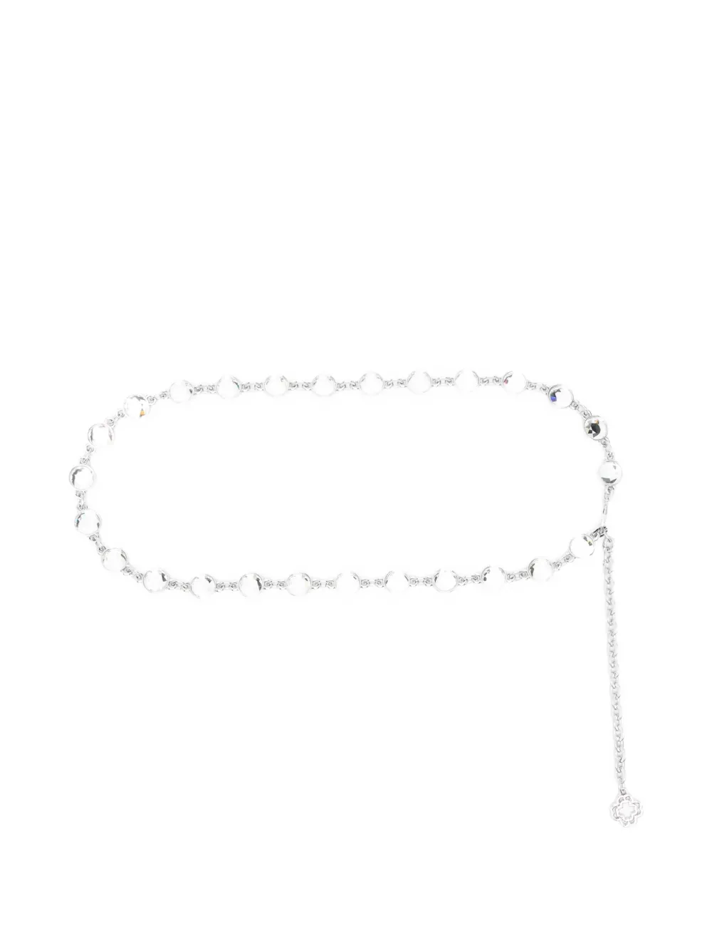 

Ремень с кристаллами Maje, серебристый