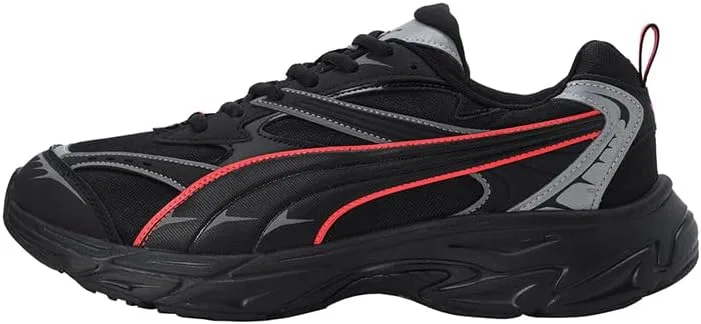 Кроссовки PUMA Morphic Reflective, черно-красные — фото 3