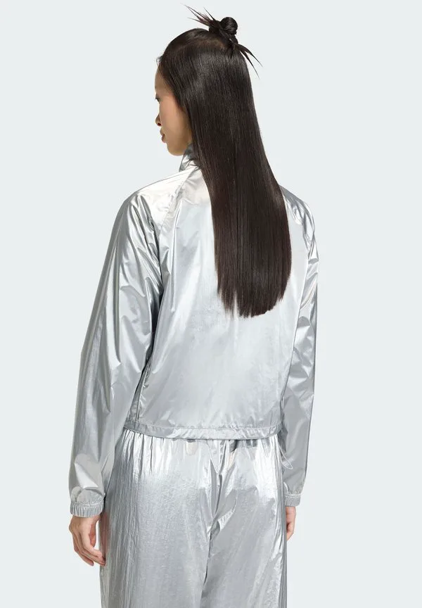 Спортивная куртка из искусственной кожи Adidas Originals, Silver Met — фото 2