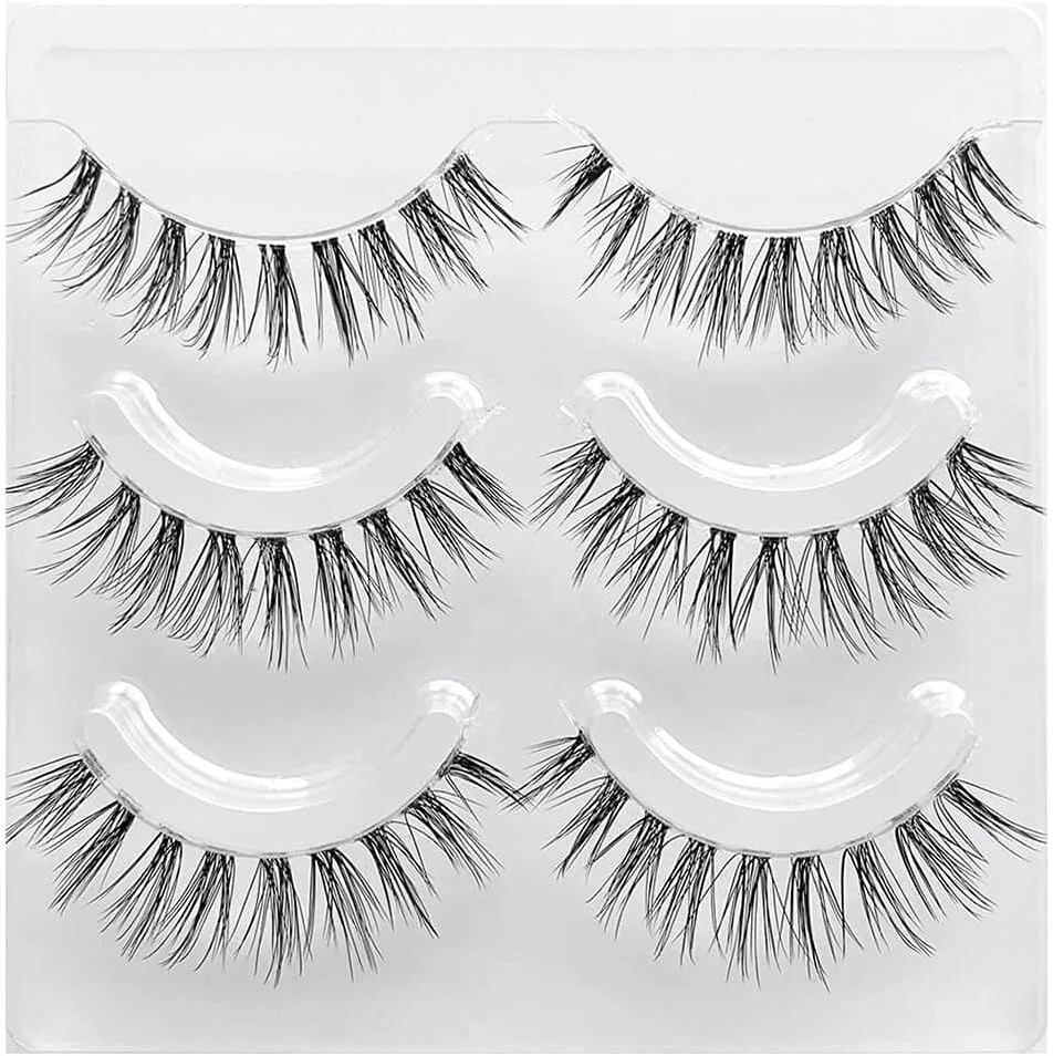 Накладные ресницы 4D Clear Band Musegetes 3 пары H31