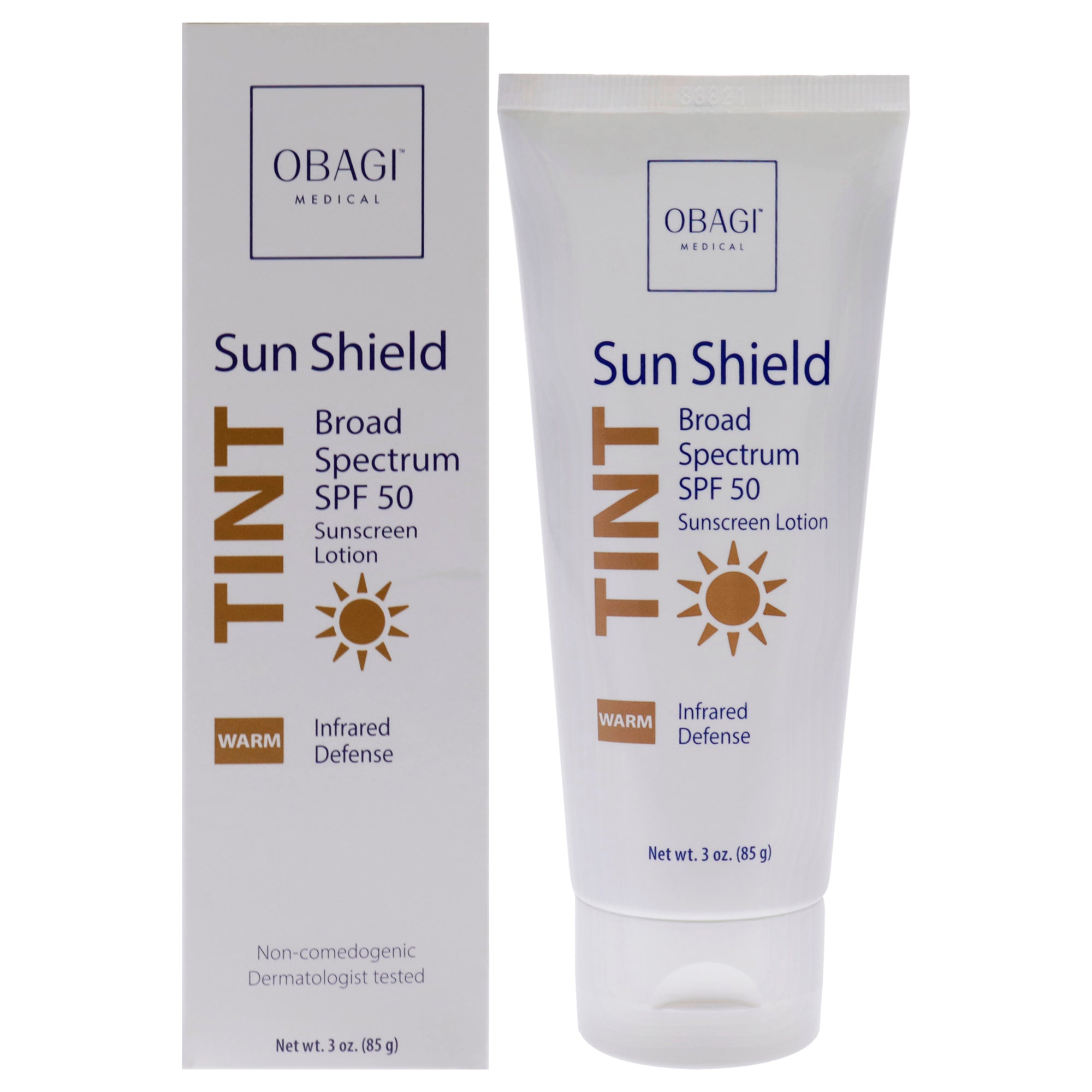 

Солнцезащитный крем Sun Shield Tint SPF 50 - Warm от Obagi, для мужчин и женщин - 85 мл, прозрачный