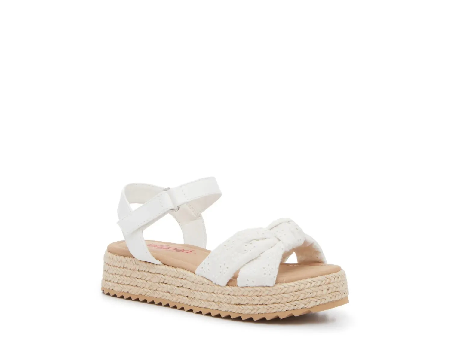 

Сандалии на танкетке Jellypop Ella Espadrille - детские, белые
