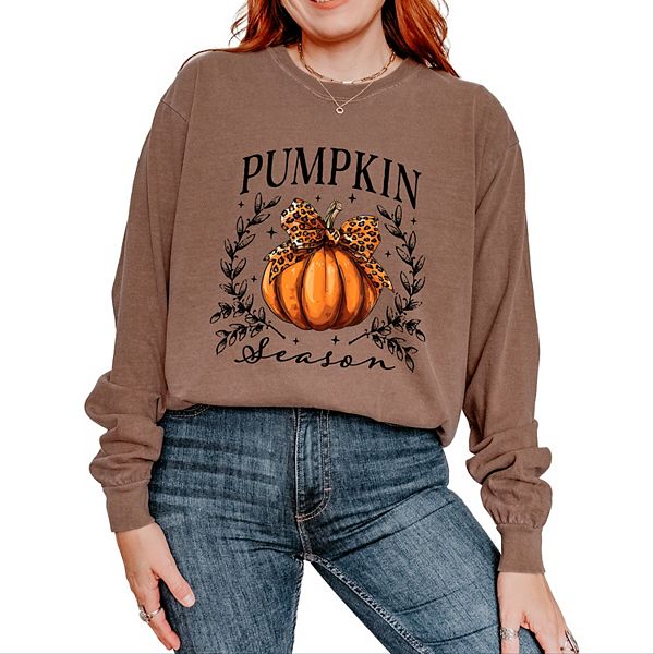 

Футболка с длинным рукавом и принтом Pumpkin season leopard bow Simply Sage Market, Espresso, Зеленый, Футболка с длинным рукавом и принтом Pumpkin season leopard bow Simply Sage Market, Espresso