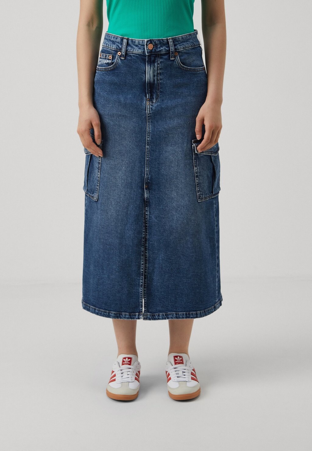 

Юбка А-силуэта CARGO SKIRT LENNON GAP, синий деним