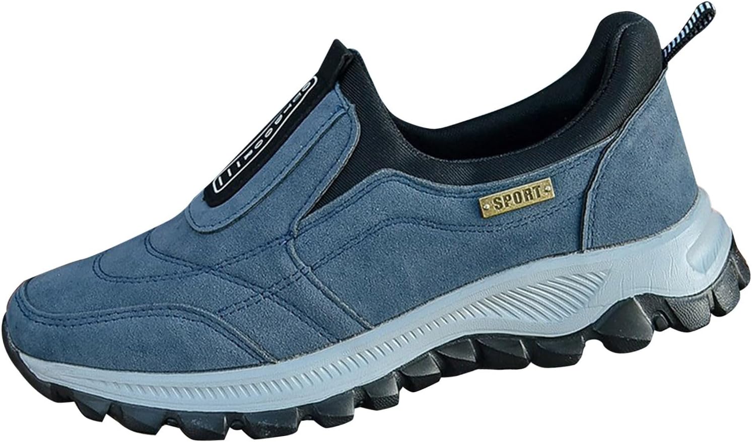 

Ортопедические кроссовки Enjerr для мужчин, с поддержкой свода стопы, дышащие, легкие, противоскользящие, удобные, водонепроницаемые, для ходьбы и походов Generic, синий