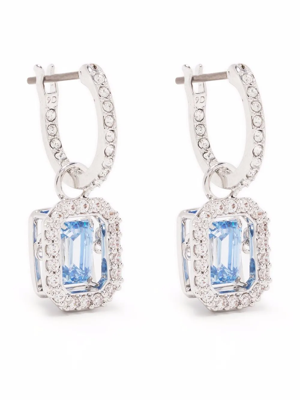 

Серьги-подвески Una Swarovski, серебяный