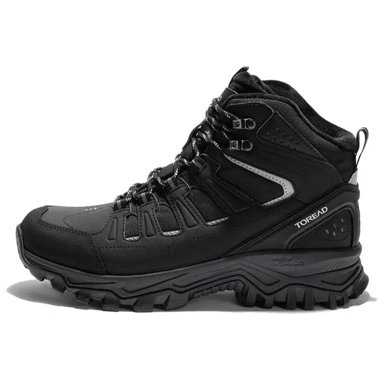 

TOREAD Кроссовки Slip Resistant, Abrasion Resistant, Thermal High top Mountaineering Shoes Men's Black