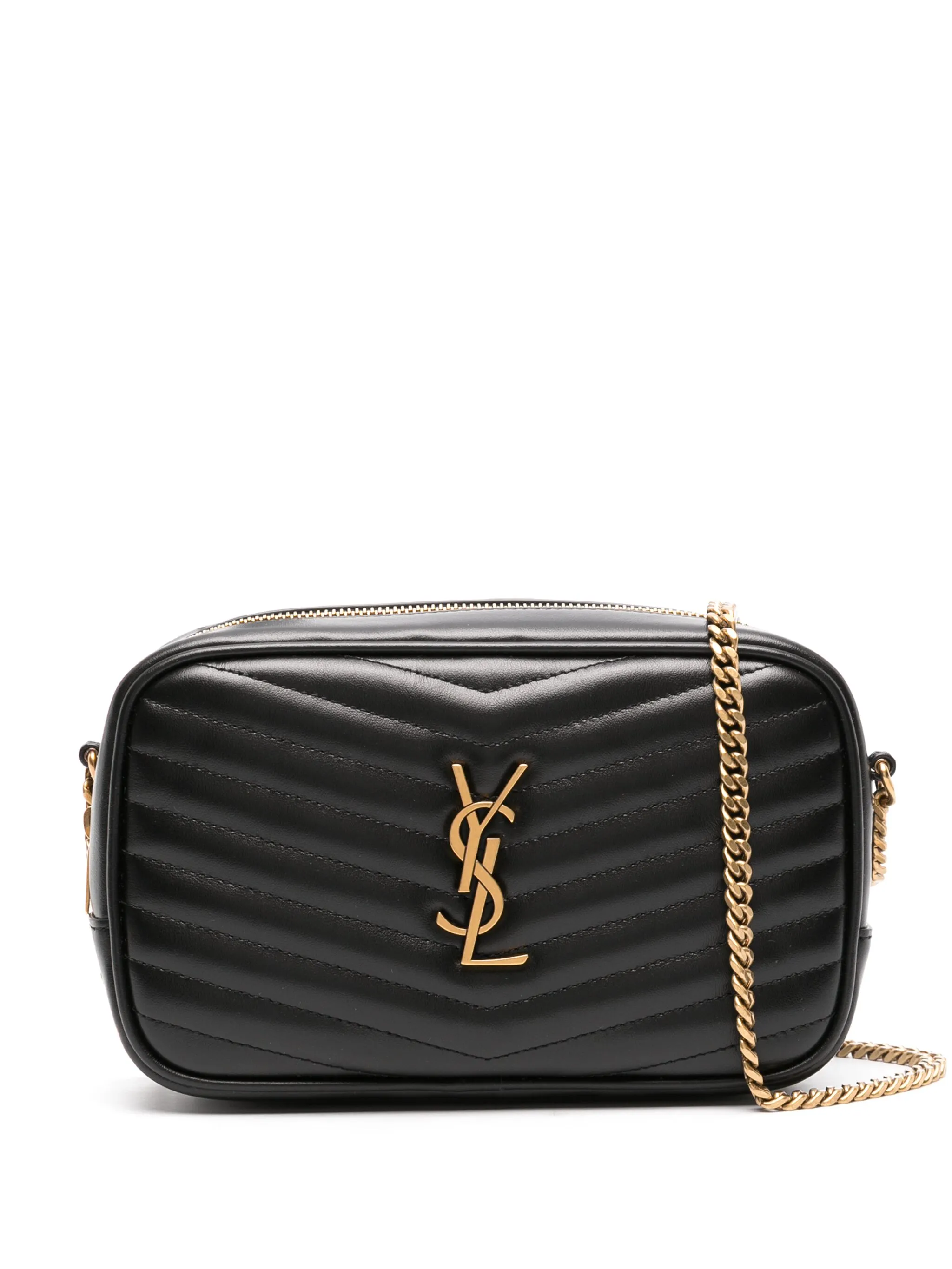 

Стеганая каркасная сумка Lou Saint Laurent, черный