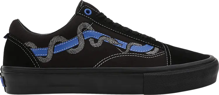 

Кроссовки Breana Geering x Skate Old Skool 'Black Blue Snake', черный