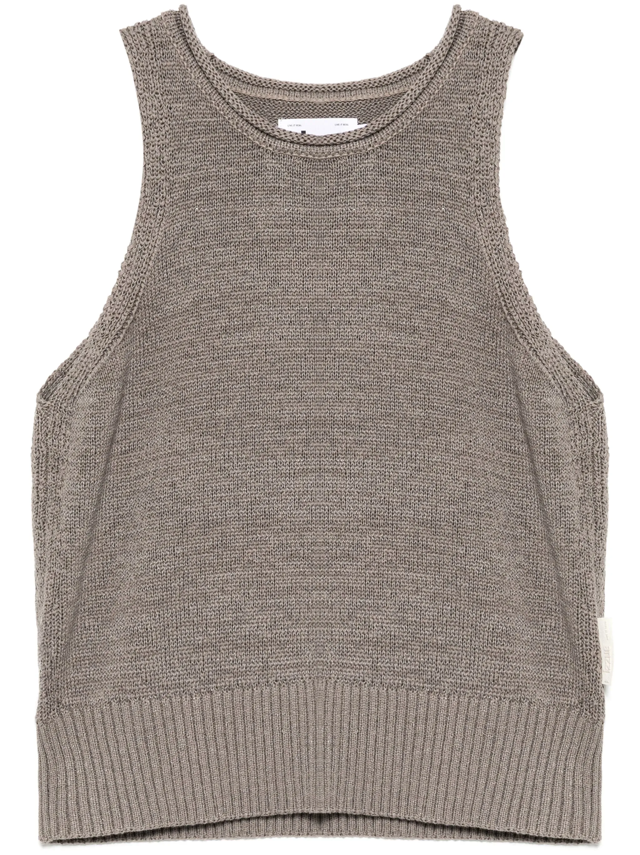 

Трикотажный топ без рукавов Izzue, коричневый