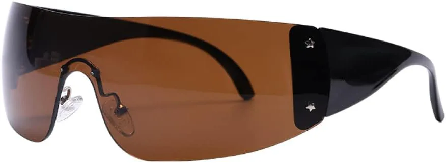 

Солнцезащитные очки в стиле панк 2027 года, цельные очки-маска, солнцезащитные очки с защитой от УФ-излучения UV400, дизайнерские очки для женщин MTZJH, 4