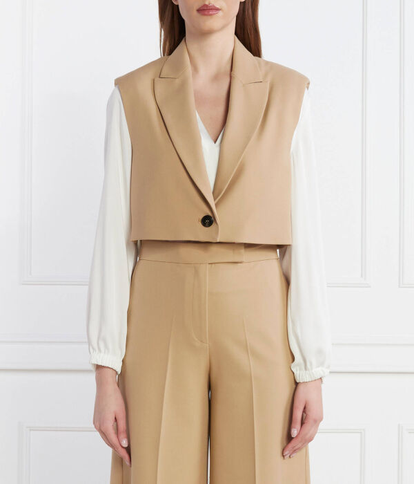 

Жилет Max&Co. Sibari Cropped Fit, коричневый