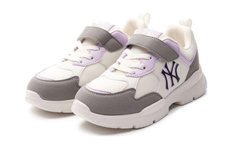 Кроссовки MLB Kids Lifestyle Shoes Kids Low-top Rice Gray Purple, фиолетовый — фото 3