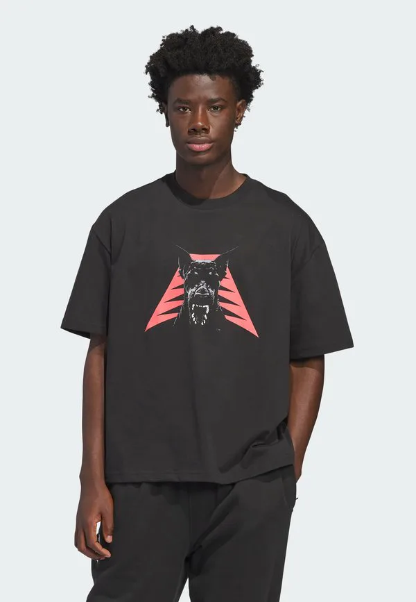 Футболка с принтом муравьеда Adidas Performance, Black