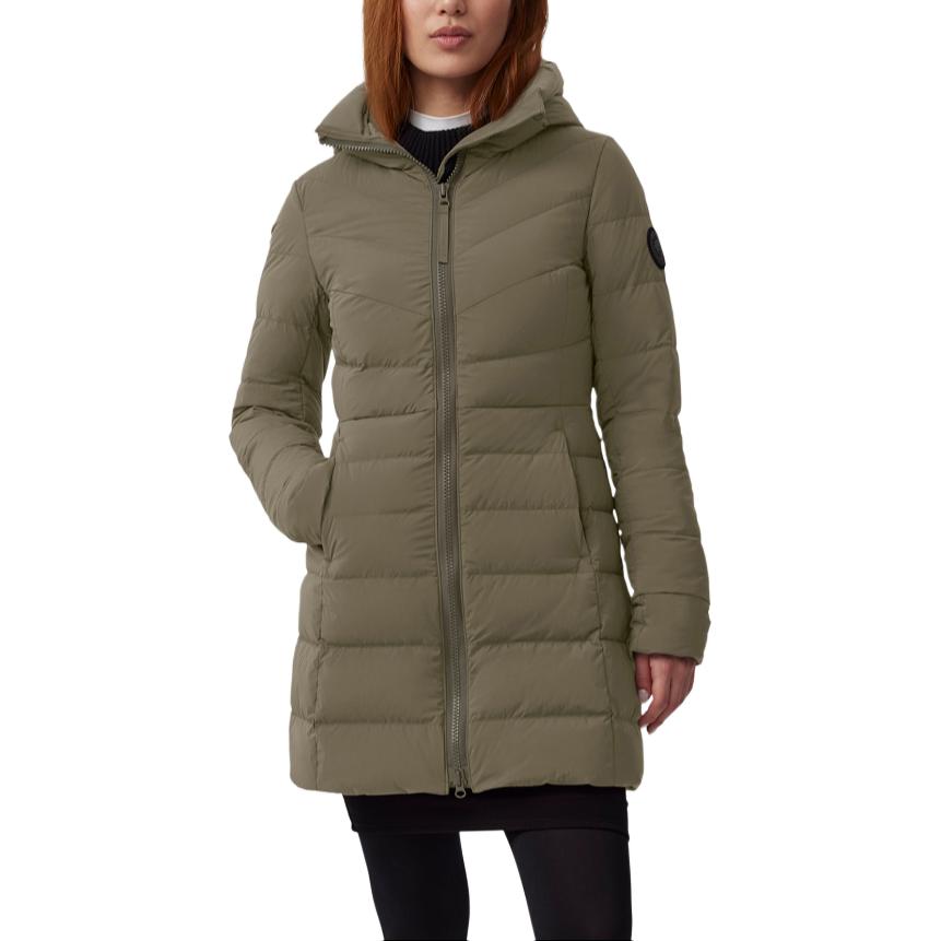 Canada Goose Женская пуховая куртка серо-зеленая, Gray Green — фото 3