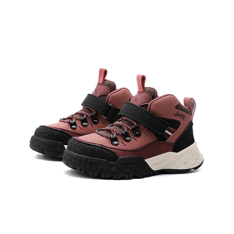 Износостойкие низкие детские беговые кроссовки Black Carmine Kids' Jeep, черный/Rogue красный — фото 4