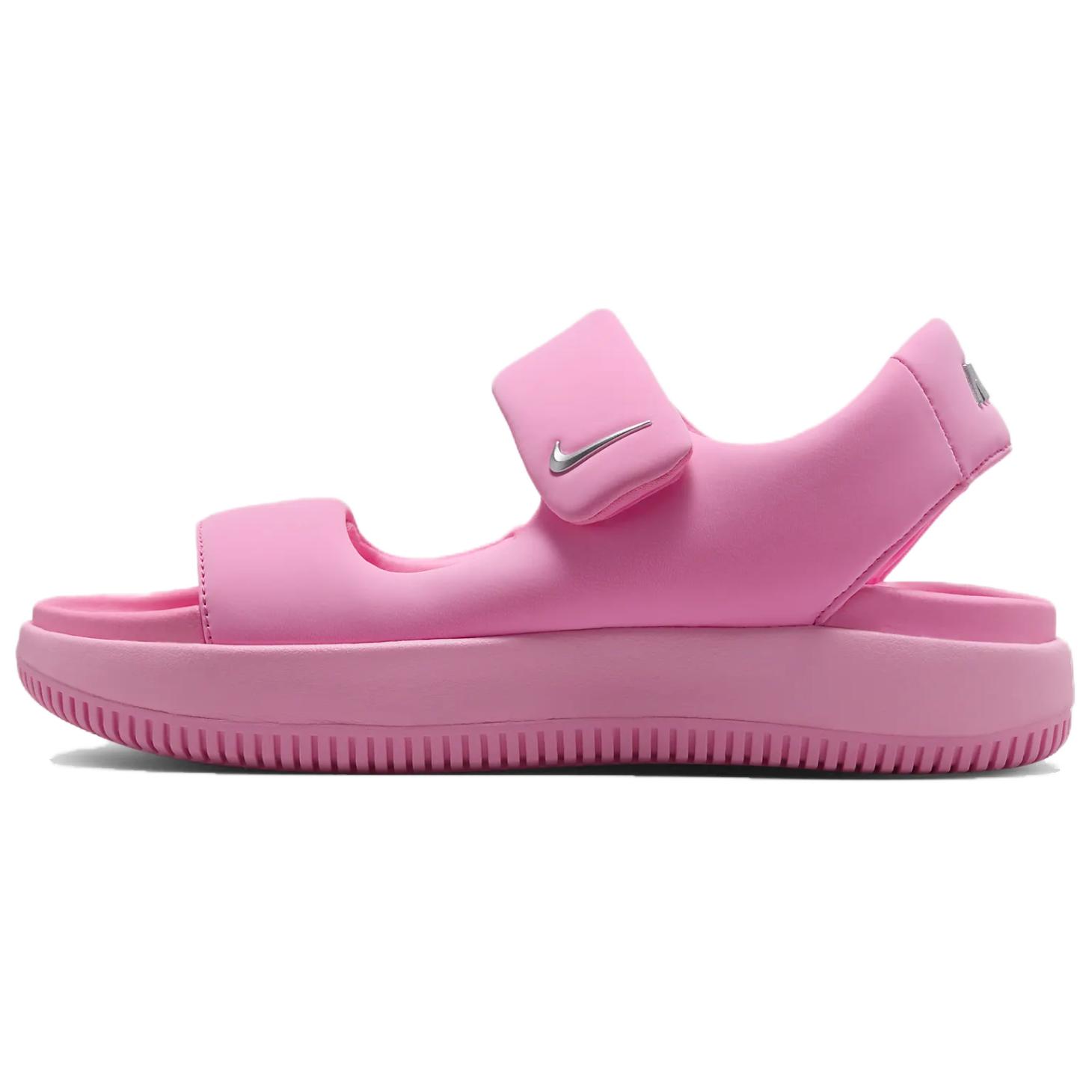 Nike Кроссовки Calm Sandal Hyper Pink Metallic Silver для женщин — ярко-розовый/ярко-розовый/металлическое серебро, цвет Bright Pink/Bright Pink/Metal Silver