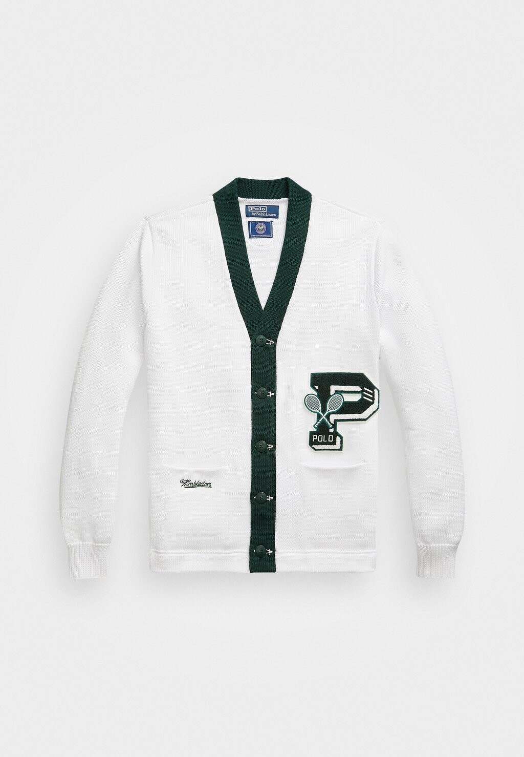 

Кардиган WIMBLEDON LETTERMAN CARDIGAN Ralph Lauren, белый