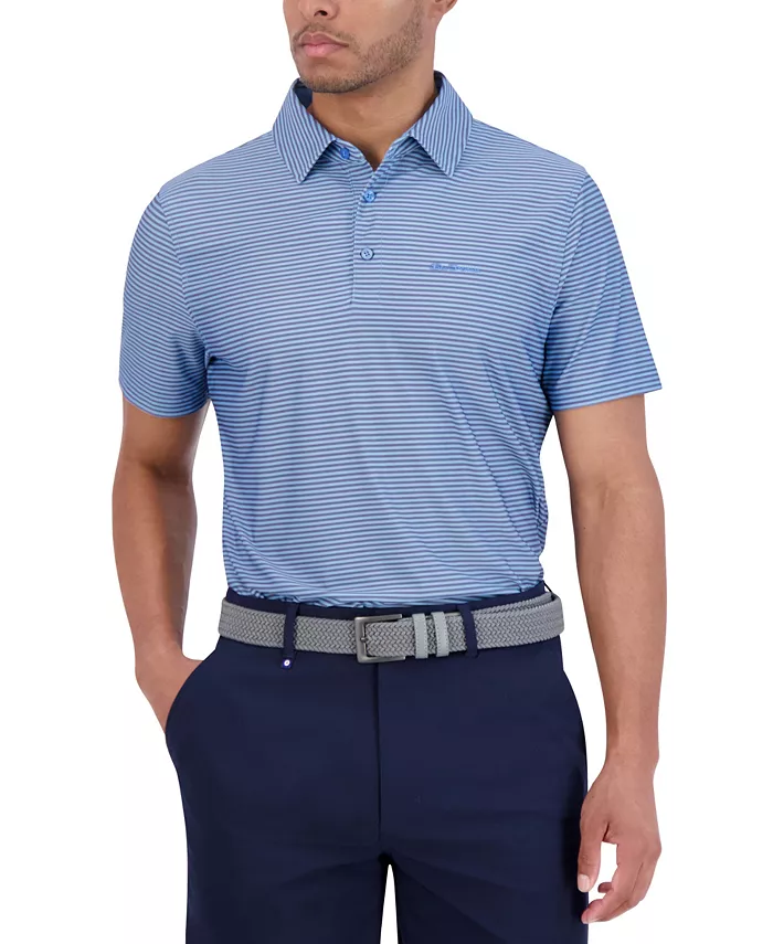 

Мини поло Tech Jersey Sports Fit в полоску Ben Sherman, синий