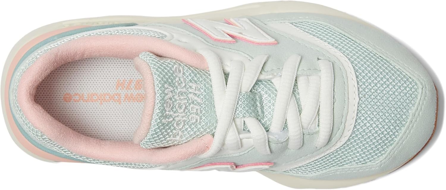 Детские кроссовки New Balance 997h V1 на шнуровке (унисекс), Clay Ash/Salt Marsh/Sea Salt — фото 2