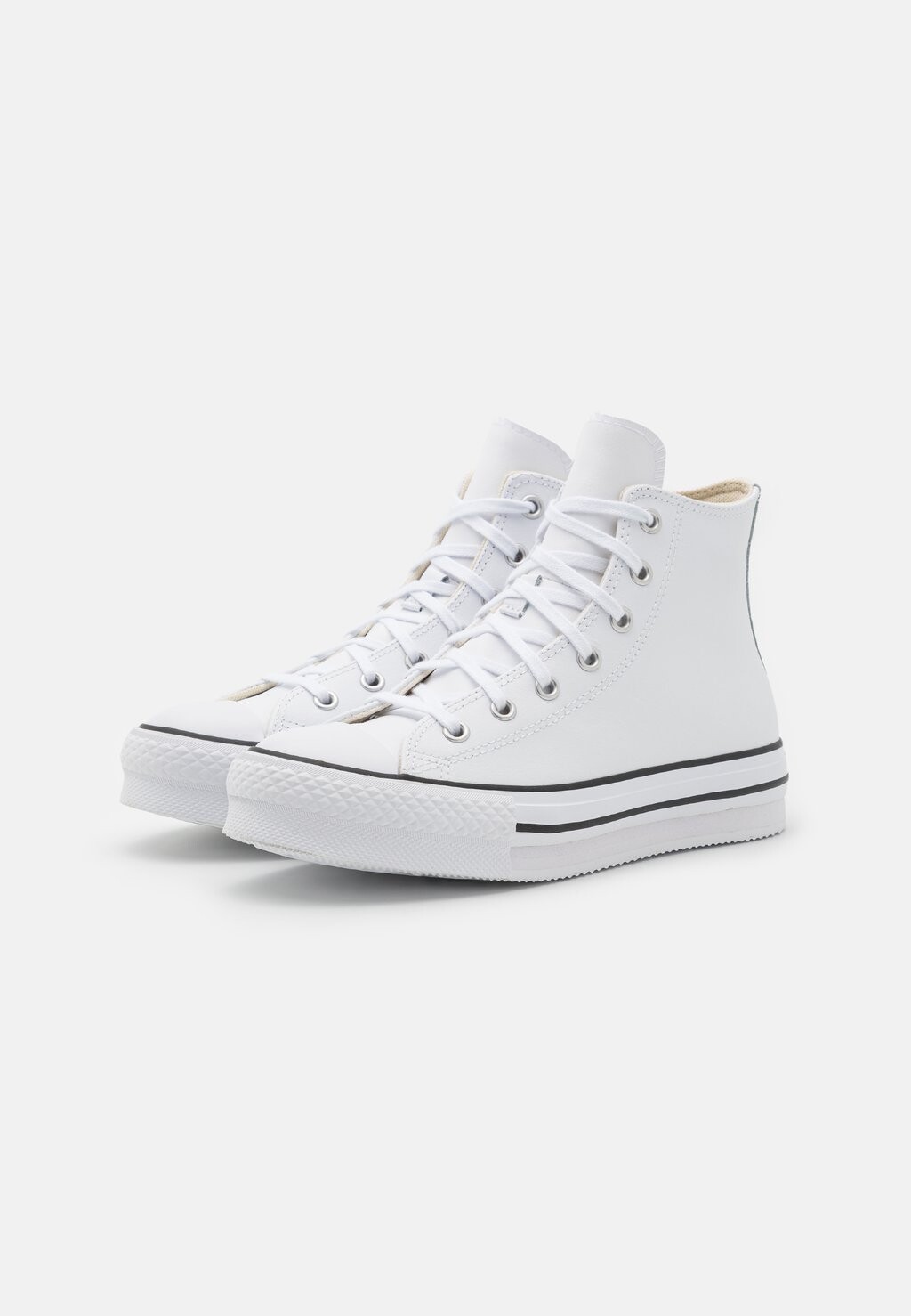 Высокие кроссовки Chuck Taylor All Star Lift Platform Converse, цвет white/natural ivory/black — фото 2
