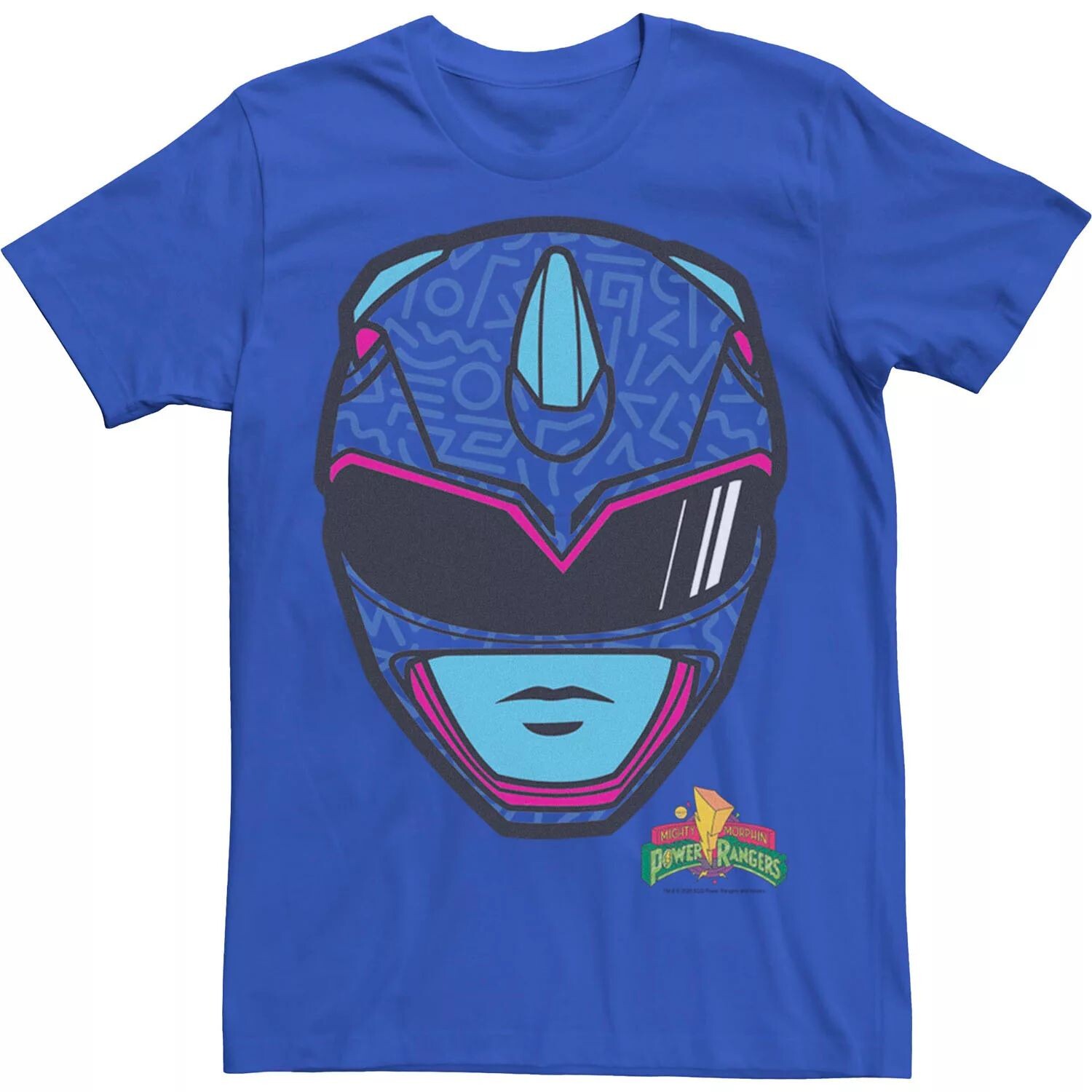 

Мужская синяя футболка Power Rangers с большим лицом Power Rangers Licensed Character, Синий, Мужская синяя футболка Power Rangers с большим лицом Power Rangers Licensed Character