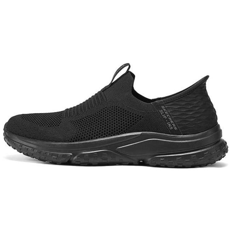 

Skechers Низкие повседневные туфли Slip Ins, черные, мужские