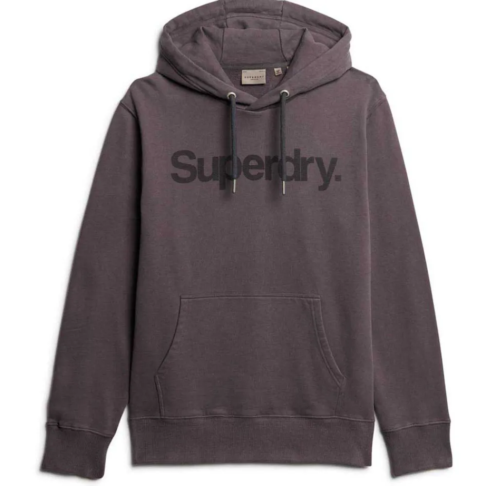 

Худи Superdry Core Logo City Loose, серый