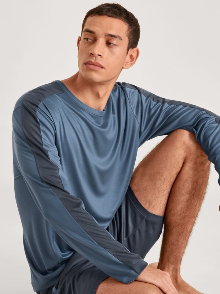 

Лонгслив Calida Shirt, цвет vintage indigo