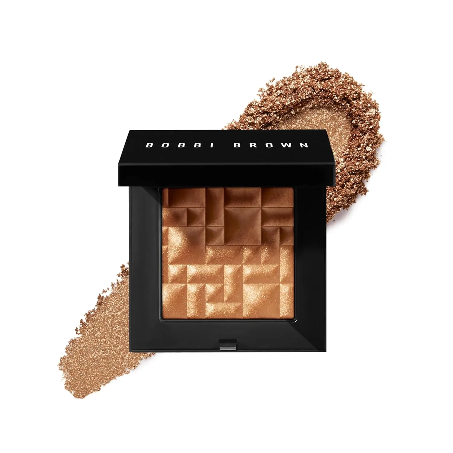 Пудра-хайлайтер Bobbi Brown | Хайлайтер с перламутровым эффектом для сияющих щек и глаз | Гибрид геля и пудры, 0,28 унции, 08 Copper Glow (a warm medium copper)