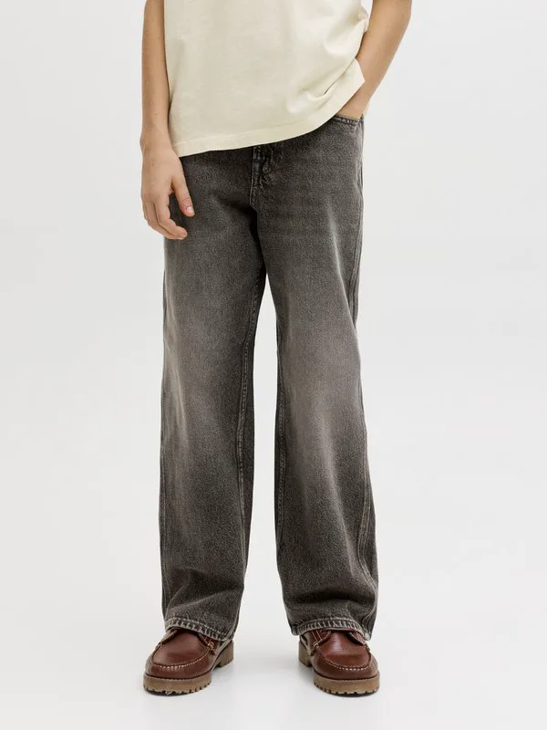 Джинсы прямого кроя jjialex jjnorrebro Jack & Jones Junior, Black Denim