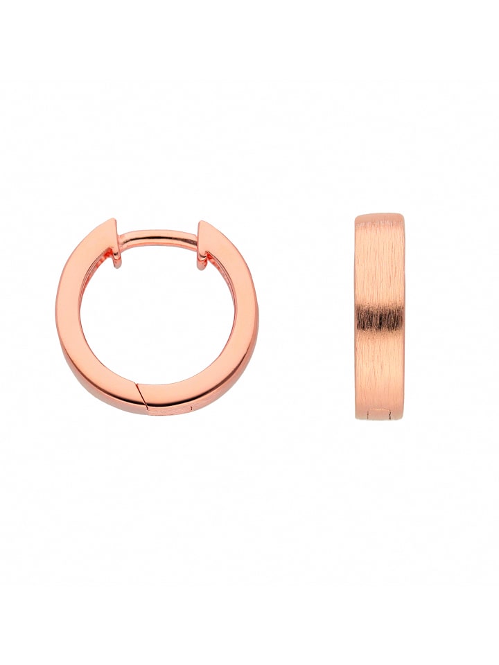 

Adeliás Женские серьги-кольца из серебра 925 пробы / серьги-кольца Ø 14 мм, розового цвета