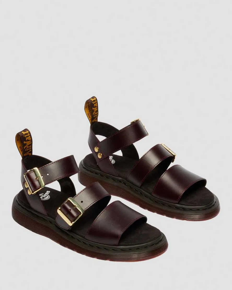 Кожаные гладиаторские сандалии Gryphon Atlas Dr Martens, коричневый — фото 4