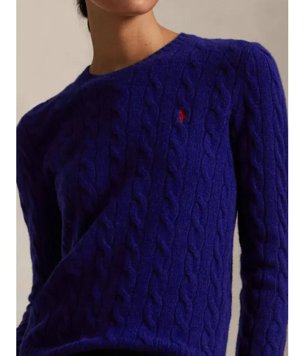 Шерстяной свитер Джулианны Regular fit Polo Ralph Lauren, синий — фото 4