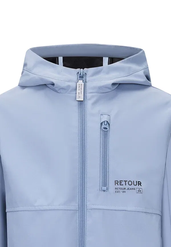 Куртка jim soft shell jacket Retour Jeans, дельфиново-синий — фото 3