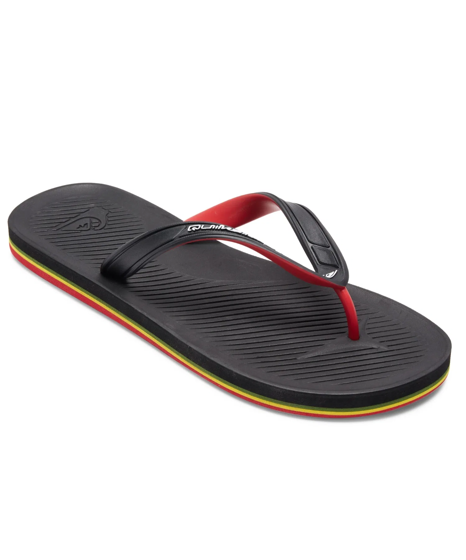 Мужские пляжные сланцы Quiksilver HALEIWA CORE черно-белые