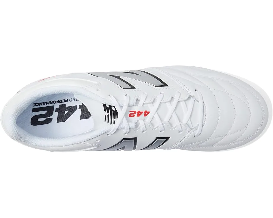 Кроссовки New Balance 442 V2 Team FG Soccer Cleats, White/Black — фото 2