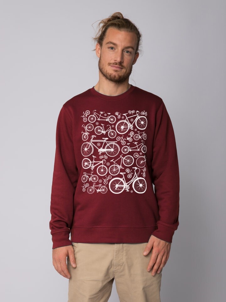 

Толстовка wat Apparel Fahrräder, цвет weinrot