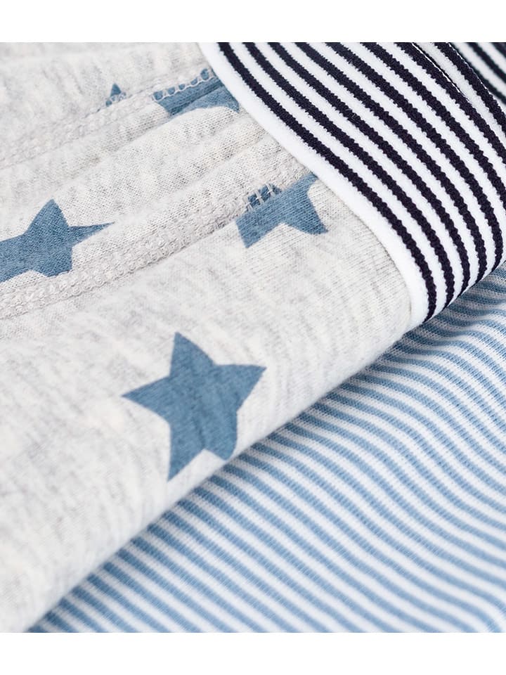 PETIT BATEAU Комплект из 2 штук: боксерские шорты серого/светло-голубого цвета — фото 3