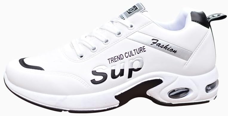 

Мужские модные кроссовки без застежек с удобной мягкой подошвой, противоскользящие повседневные обувь для активного отдыха на улице Qacksv, белый