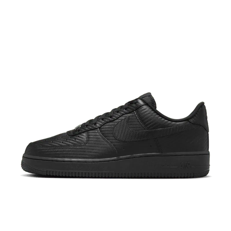 Кроссовки Nike Air Force 1 Low Black Carbon Fiber — фото 2