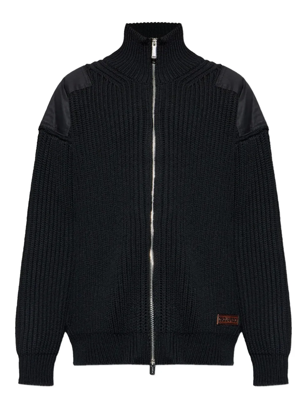 

Кардиган с застежкой-молнией на плече Dsquared1, черный