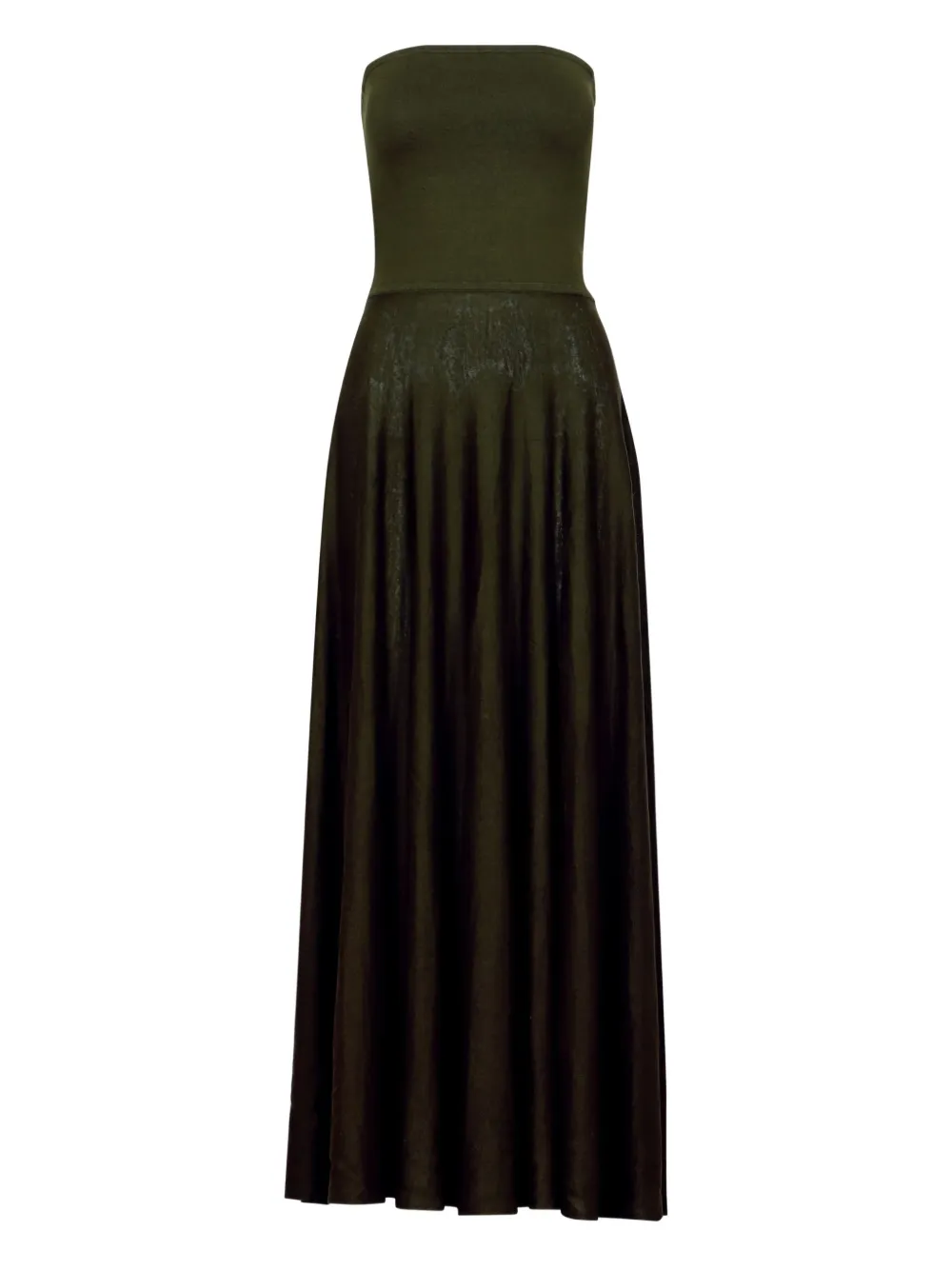 

Шелковое платье Alaïa, зеленый